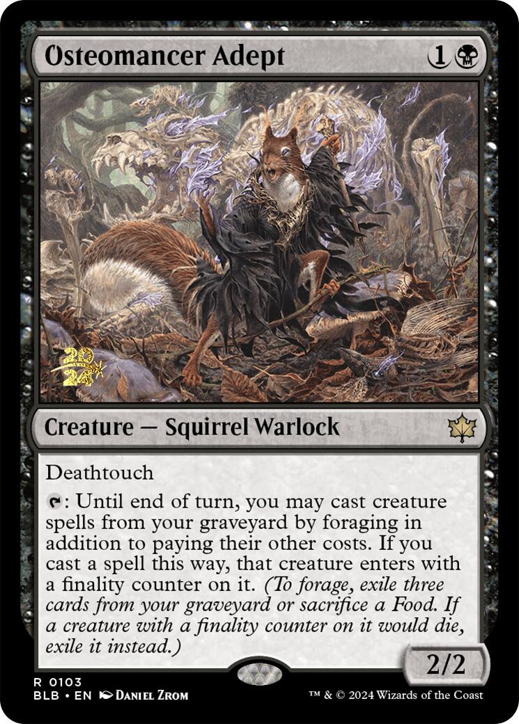 Osteomancer Adept [Bloomburrow Prerelease Promos] | Webway Games