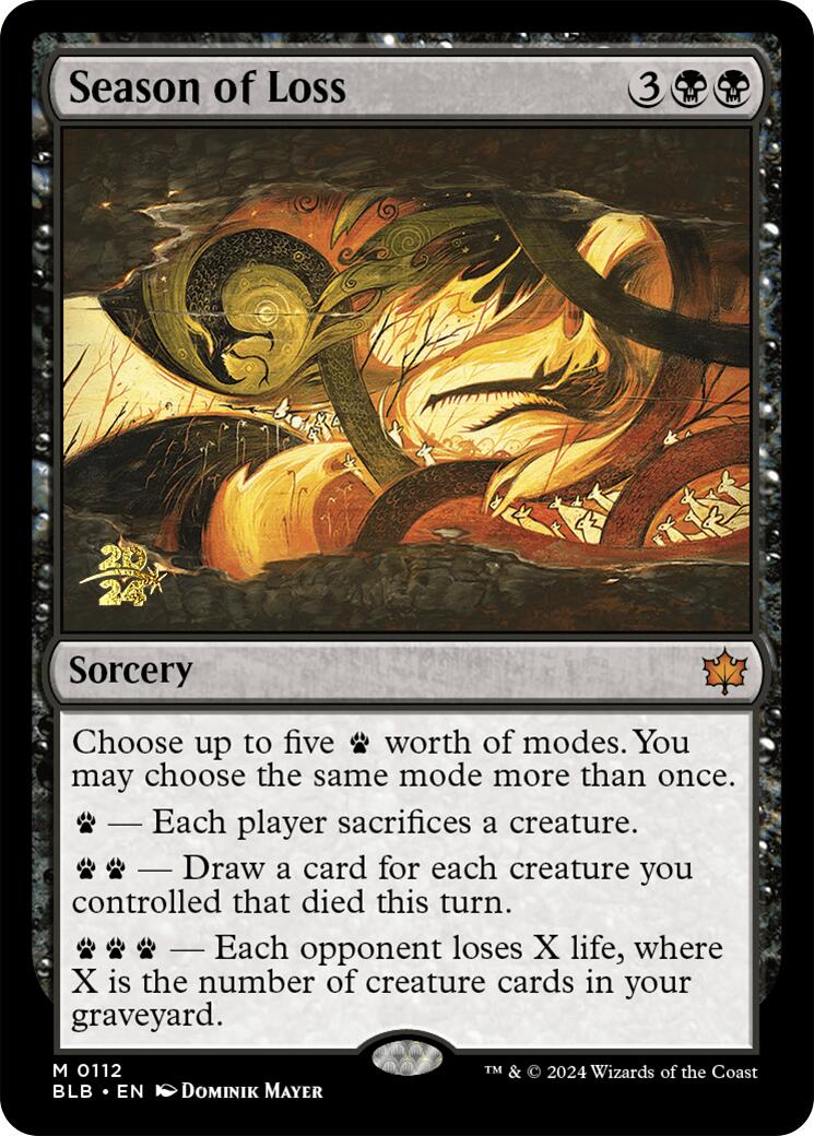 Season of Loss [Bloomburrow Prerelease Promos] | Webway Games