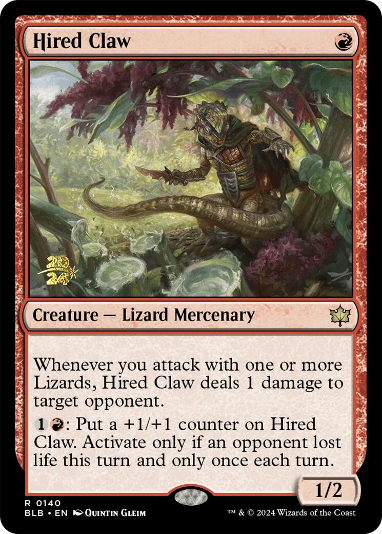 Hired Claw [Bloomburrow Prerelease Promos] | Webway Games