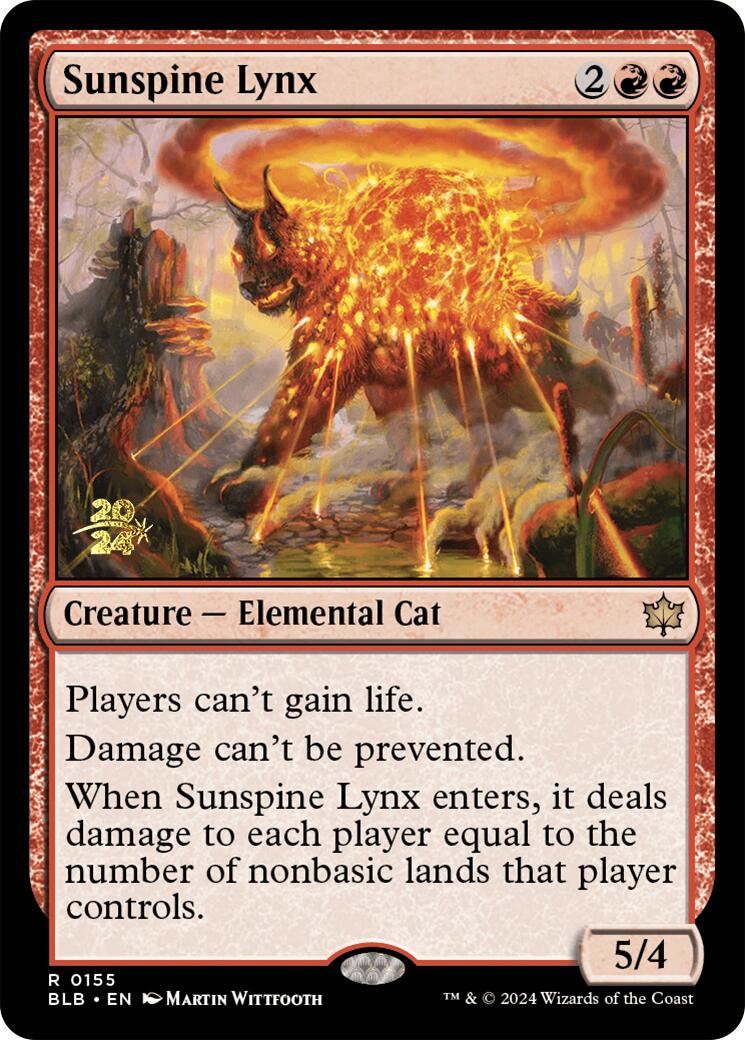 Sunspine Lynx [Bloomburrow Prerelease Promos] | Webway Games