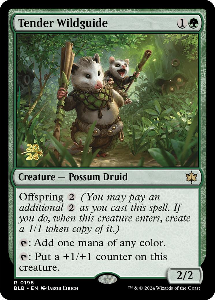 Tender Wildguide [Bloomburrow Prerelease Promos] | Webway Games