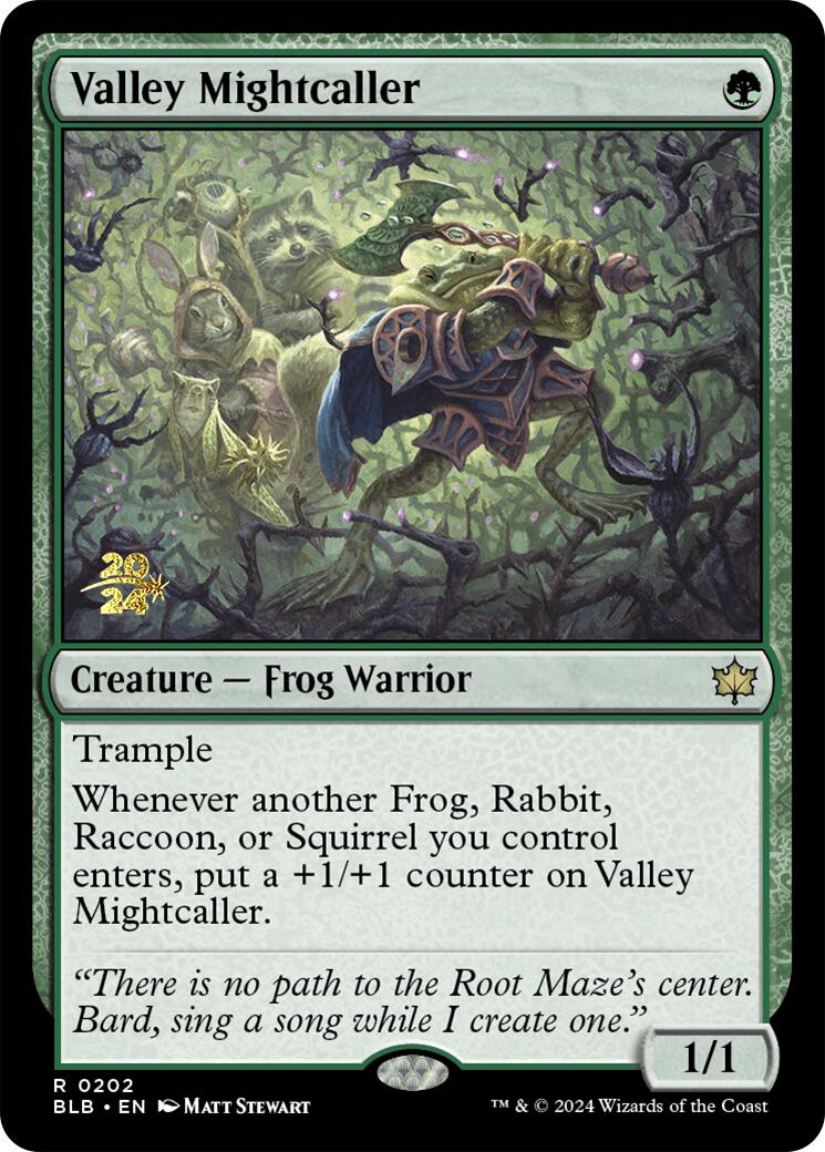 Valley Mightcaller [Bloomburrow Prerelease Promos] | Webway Games