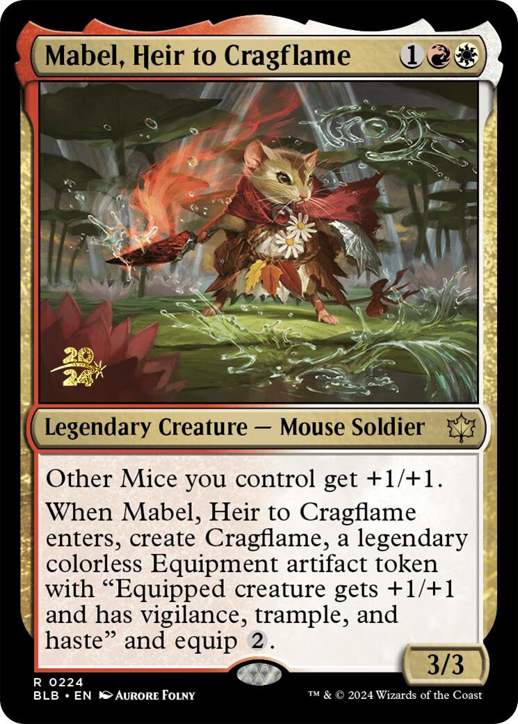 Mabel, Heir to Cragflame [Bloomburrow Prerelease Promos] | Webway Games