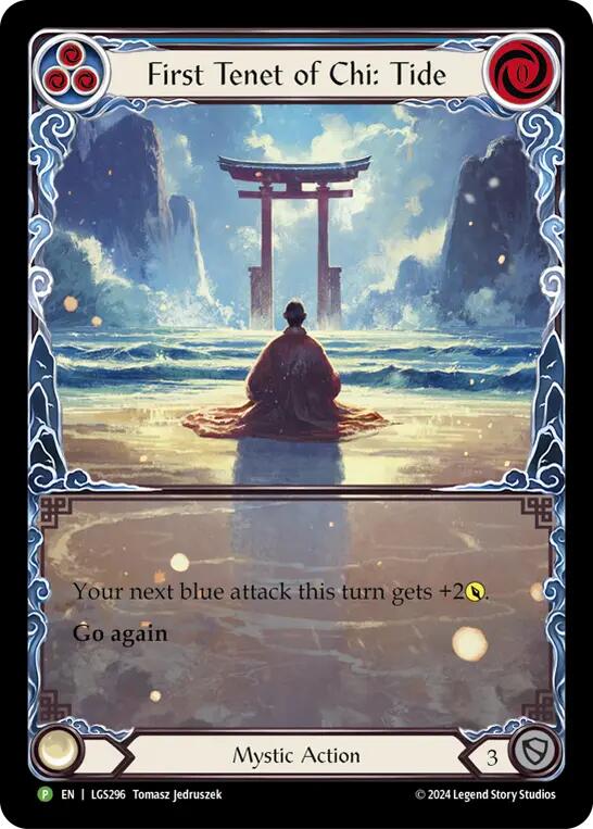First Tenet of Chi: Tide [LGS296] (Promo)  Rainbow Foil | Webway Games