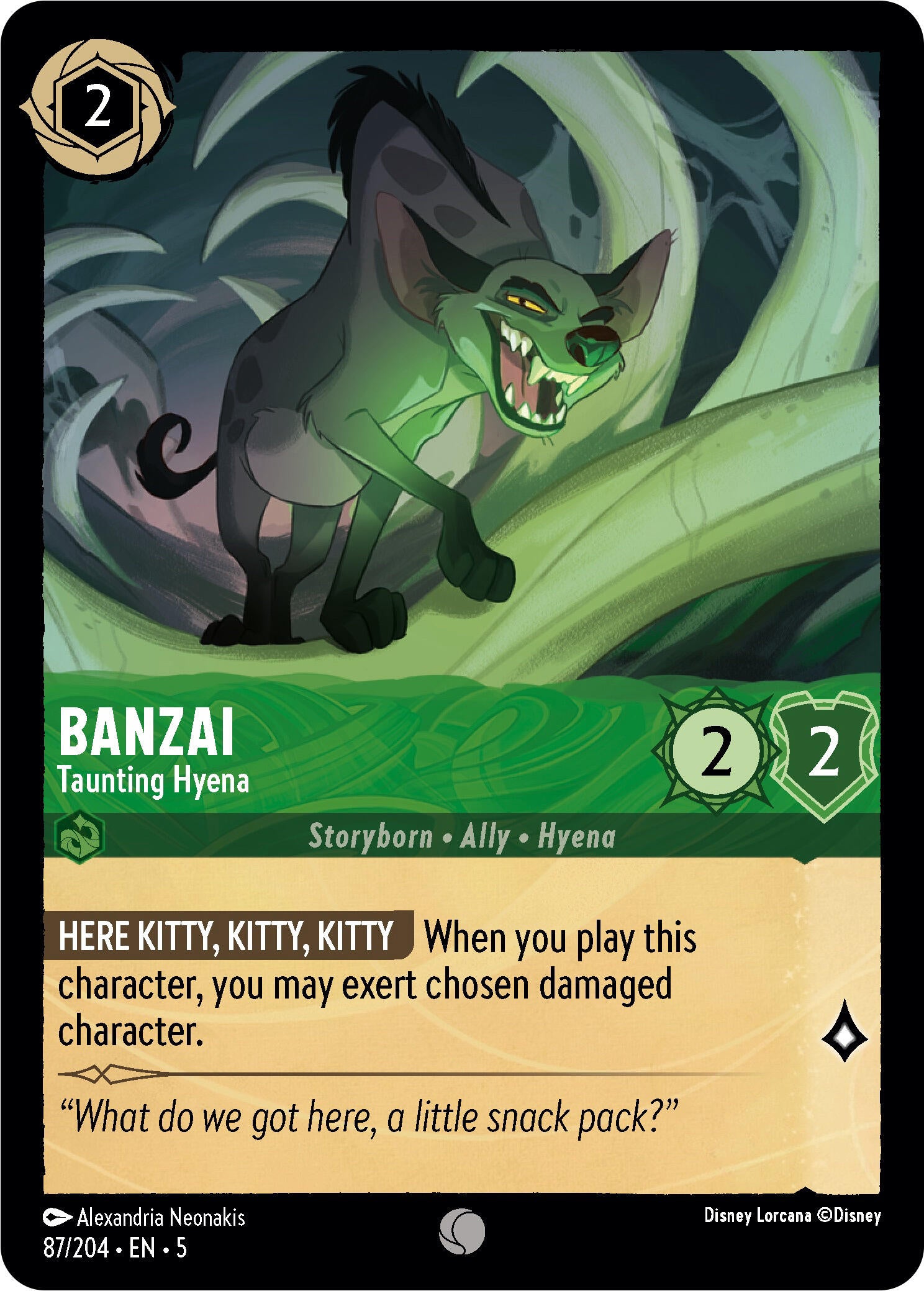 Banzai - Taunting Hyena (87/204) [Shimmering Skies] | Webway Games