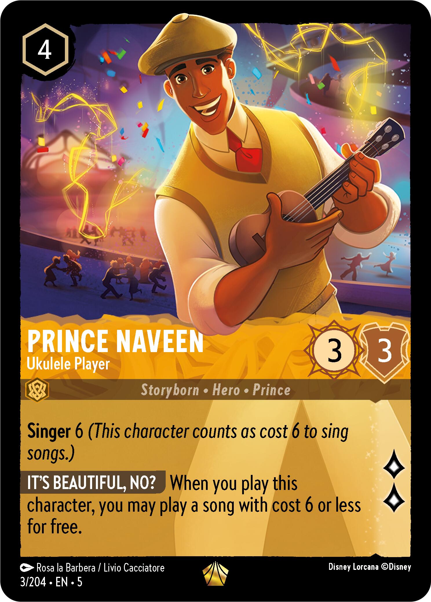 Prince Naveen - Ukulele Player (3/204) [Shimmering Skies] | Webway Games