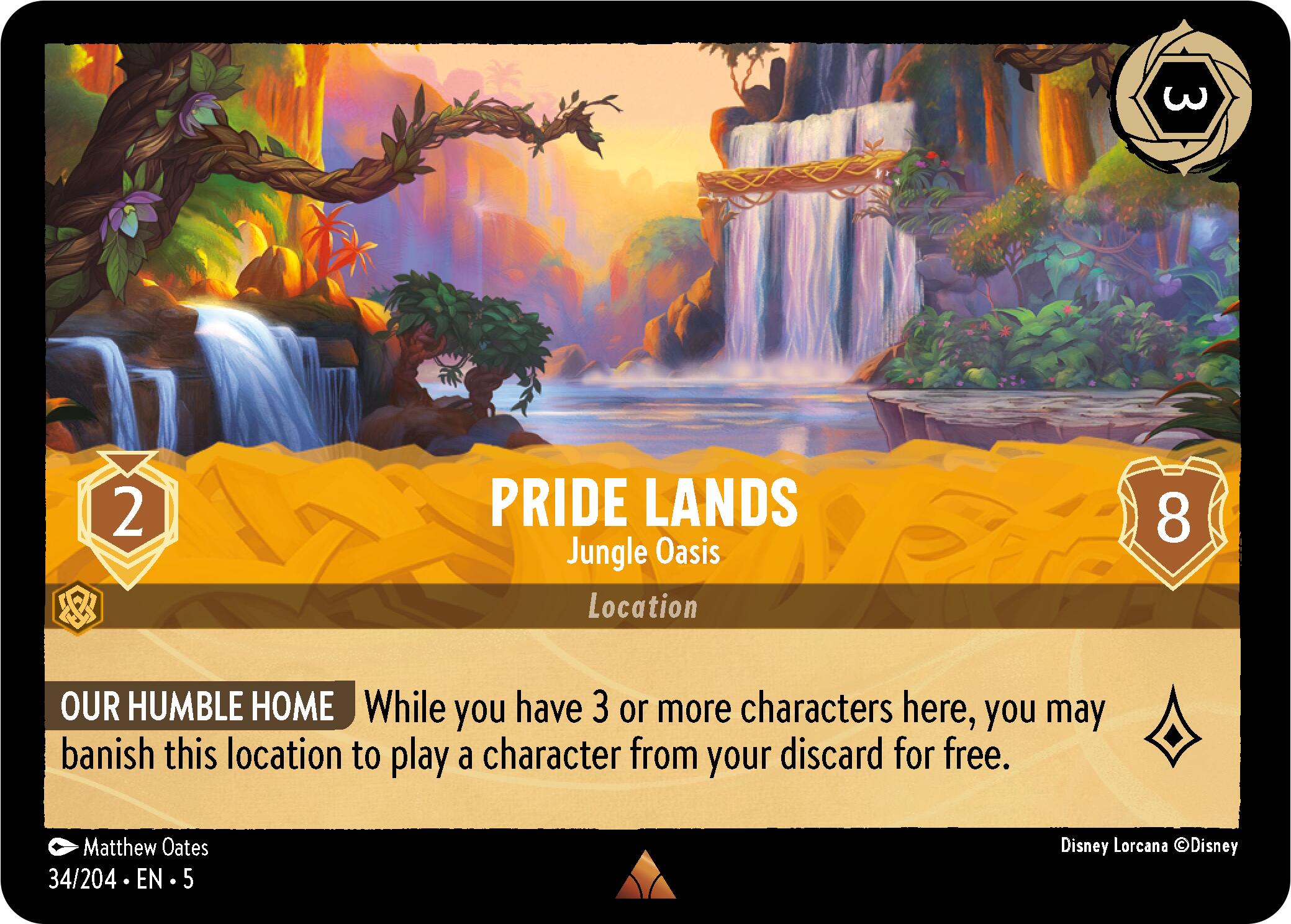 Pride Lands - Jungle Oasis (34/204) [Shimmering Skies] | Webway Games