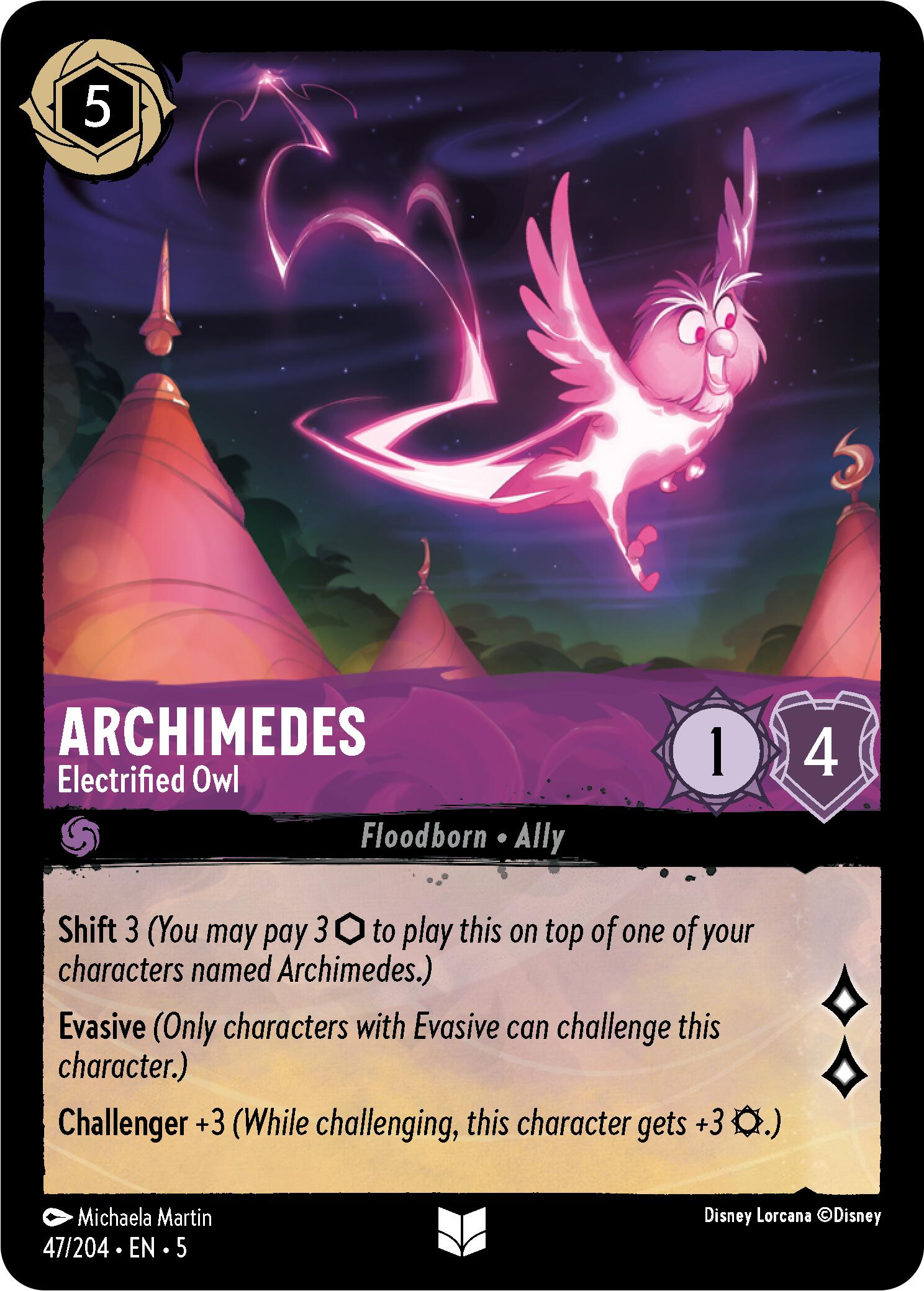 Archimedes - Electrified Owl (47/204) [Shimmering Skies] | Webway Games