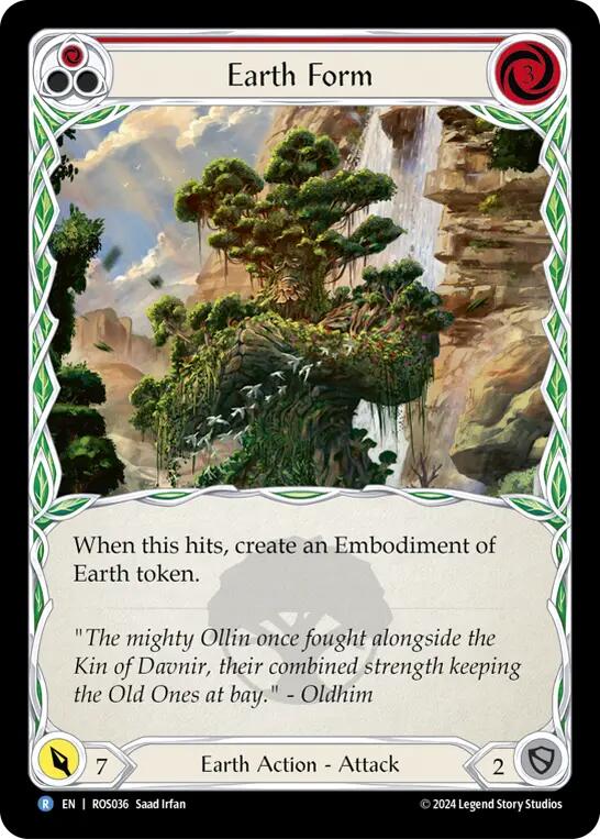 Earth Form (Red) [ROS036] (Rosetta)  Rainbow Foil | Webway Games
