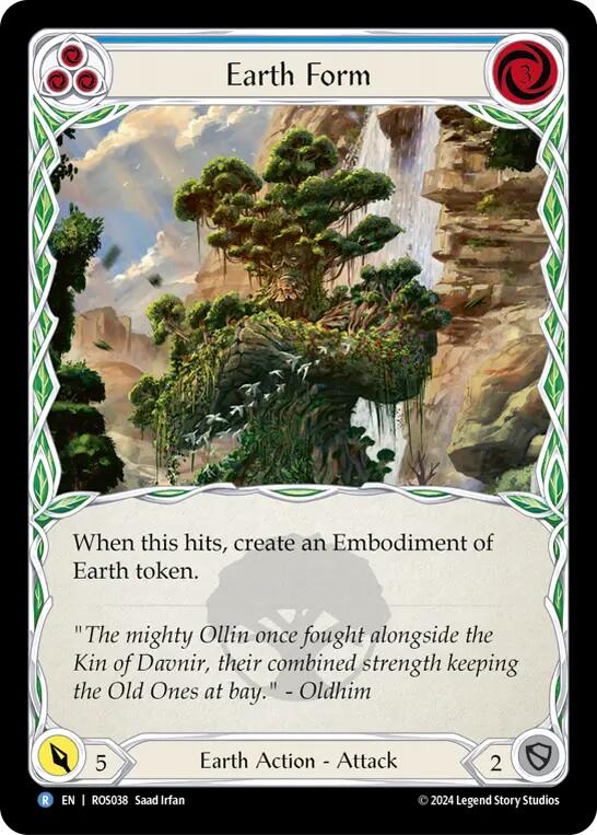 Earth Form (Blue) [ROS038] (Rosetta)  Rainbow Foil | Webway Games