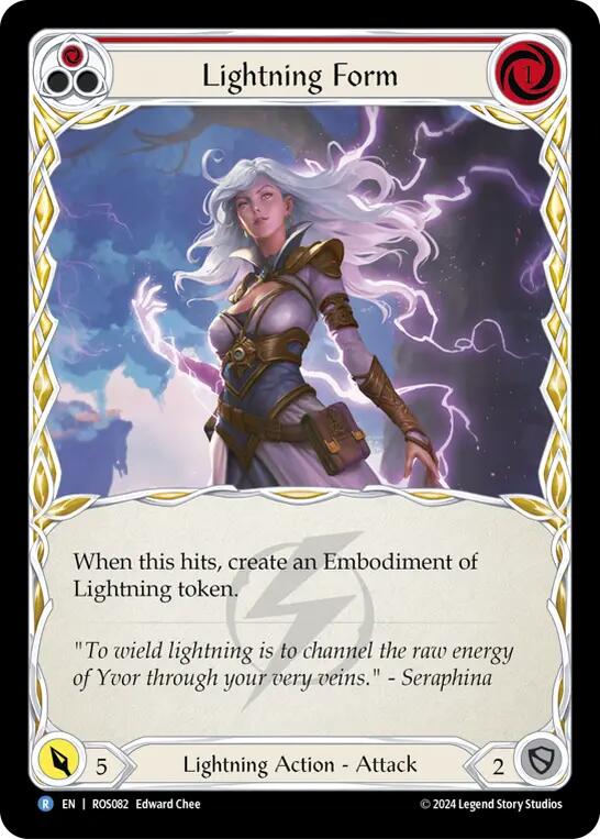 Lightning Form (Red) [ROS082] (Rosetta)  Rainbow Foil | Webway Games