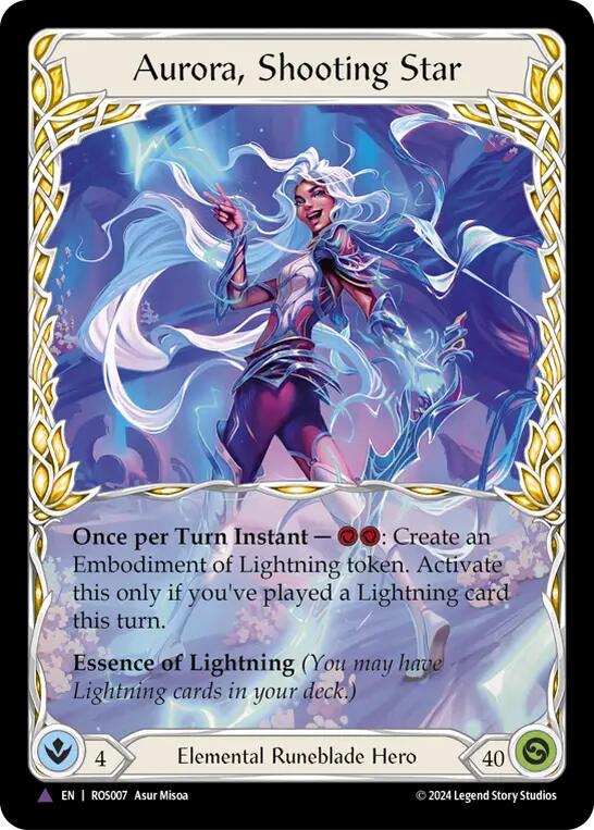 Aurora, Shooting Star (Marvel) [ROS007] (Rosetta)  Cold Foil | Webway Games