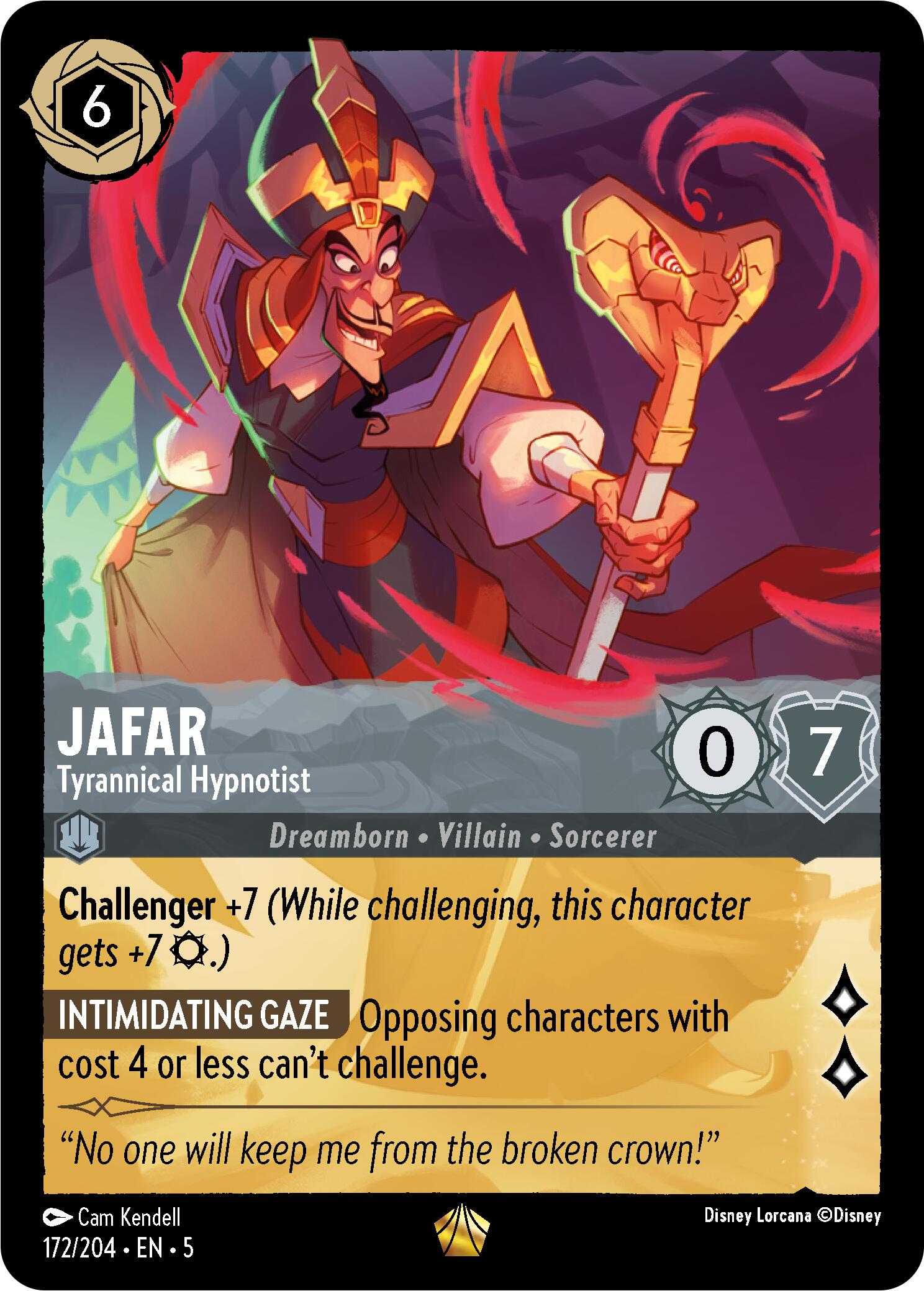 Jafar - Tyrannical Hypnotist (172/204) [Shimmering Skies] | Webway Games