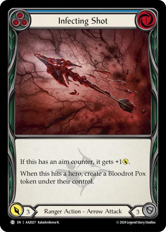 Infecting Shot (Blue) [AAZ027] (Armory Deck: Azalea) | Webway Games