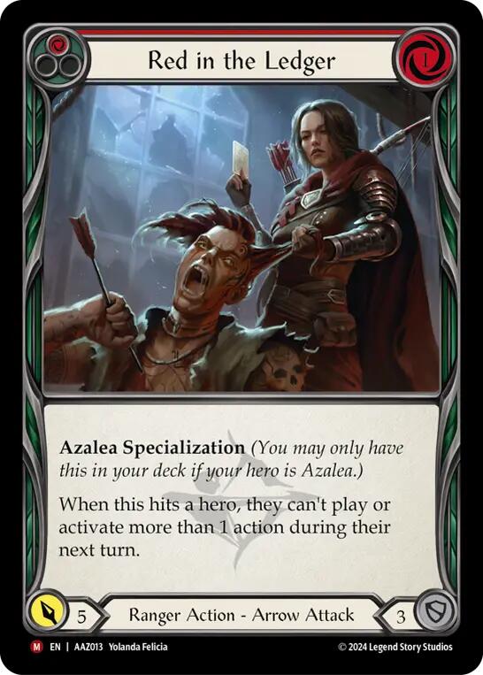 Red in the Ledger [AAZ013] (Armory Deck: Azalea) | Webway Games