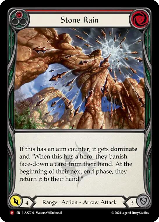 Stone Rain [AAZ016] (Armory Deck: Azalea)  Rainbow Foil | Webway Games