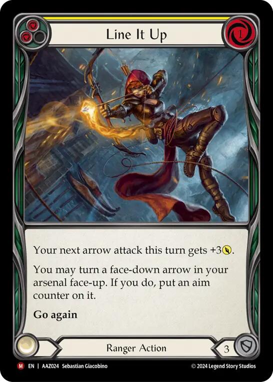 Line It Up [AAZ024] (Armory Deck: Azalea)  Rainbow Foil | Webway Games