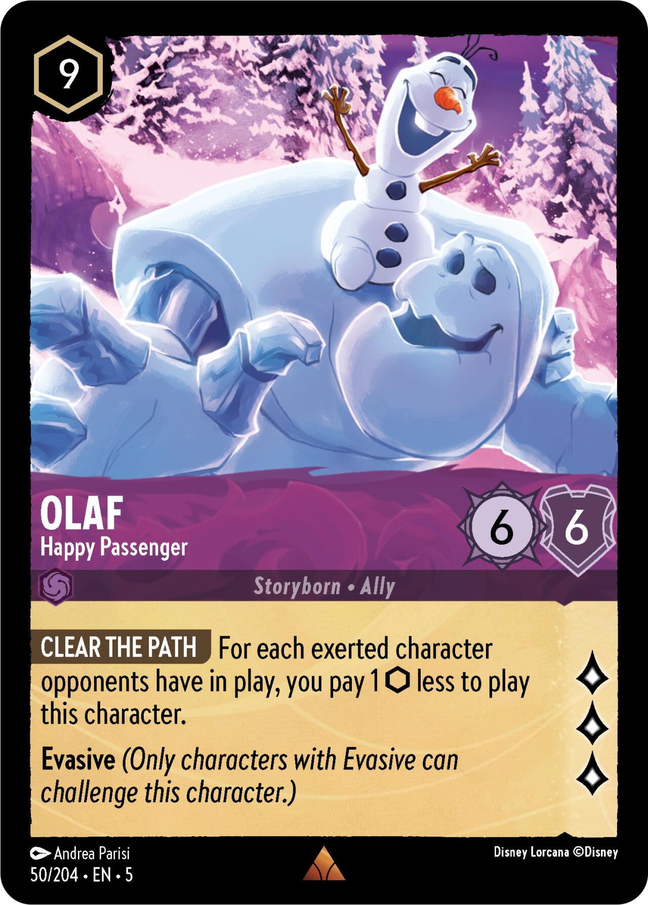 Olaf - Happy Passenger (50/204) [Shimmering Skies] | Webway Games