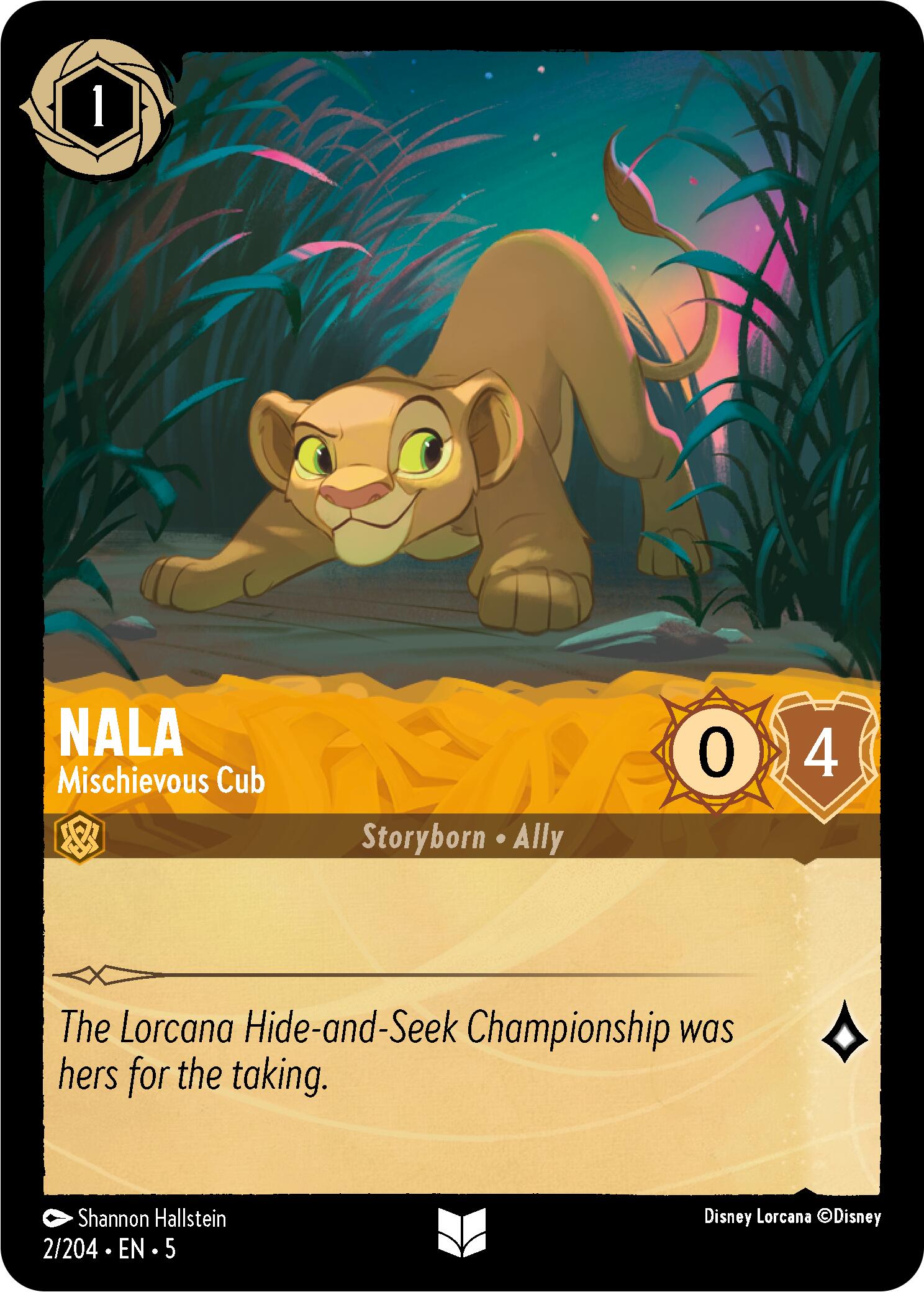 Nala - Mischievous Cub (2/204) [Shimmering Skies] | Webway Games