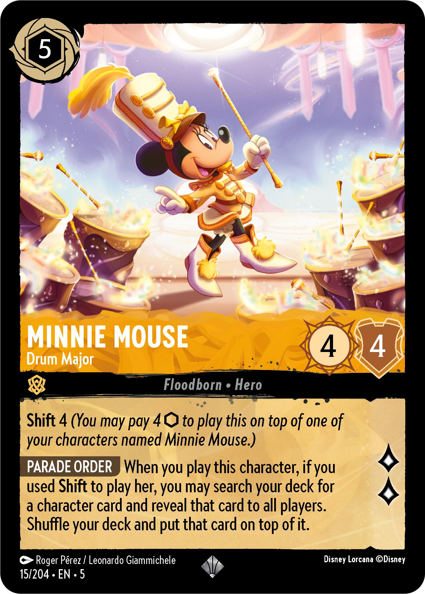 Minnie Mouse - Drum Major (15/204) [Shimmering Skies] | Webway Games