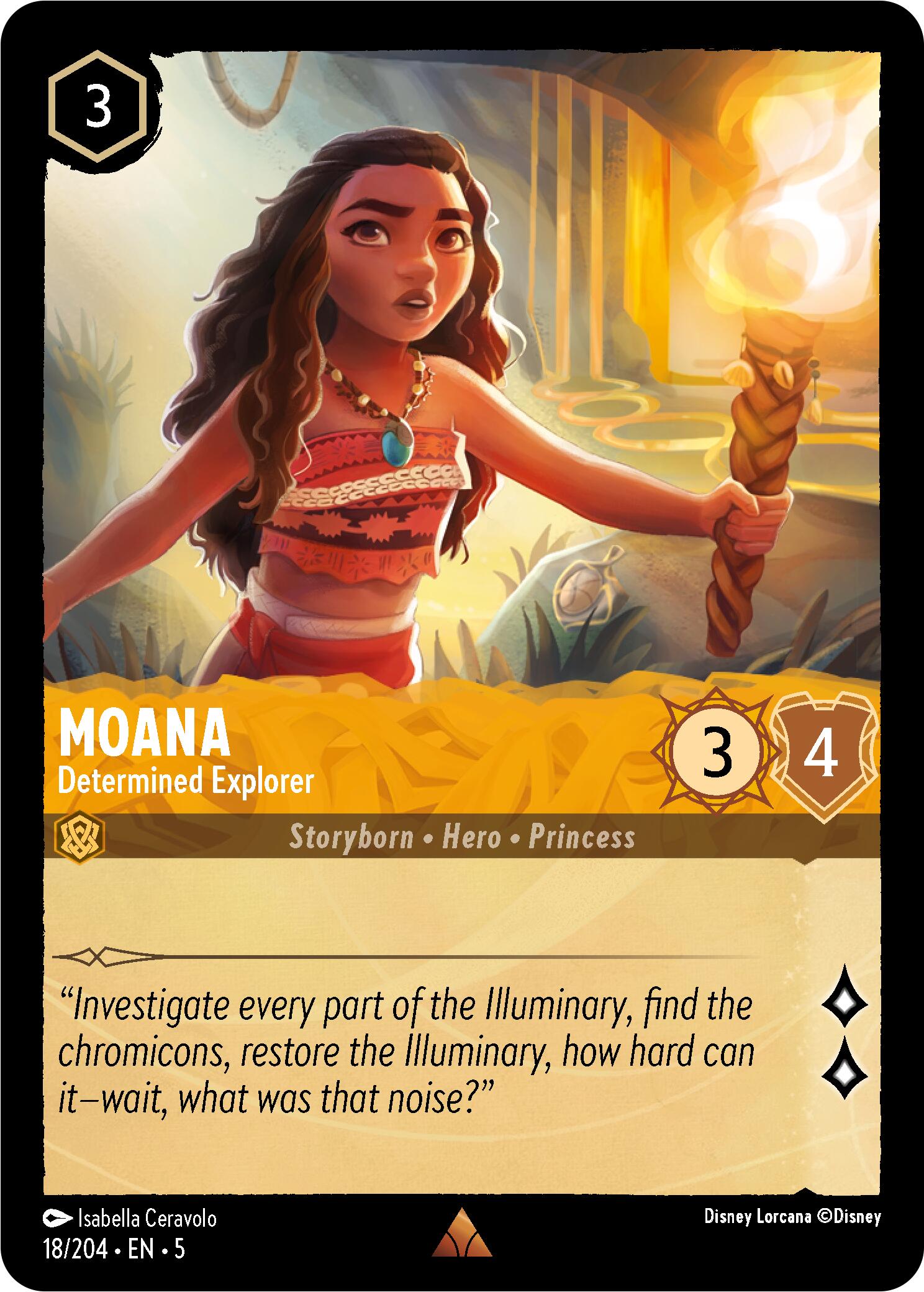 Moana - Determined Explorer (18/204) [Shimmering Skies] | Webway Games