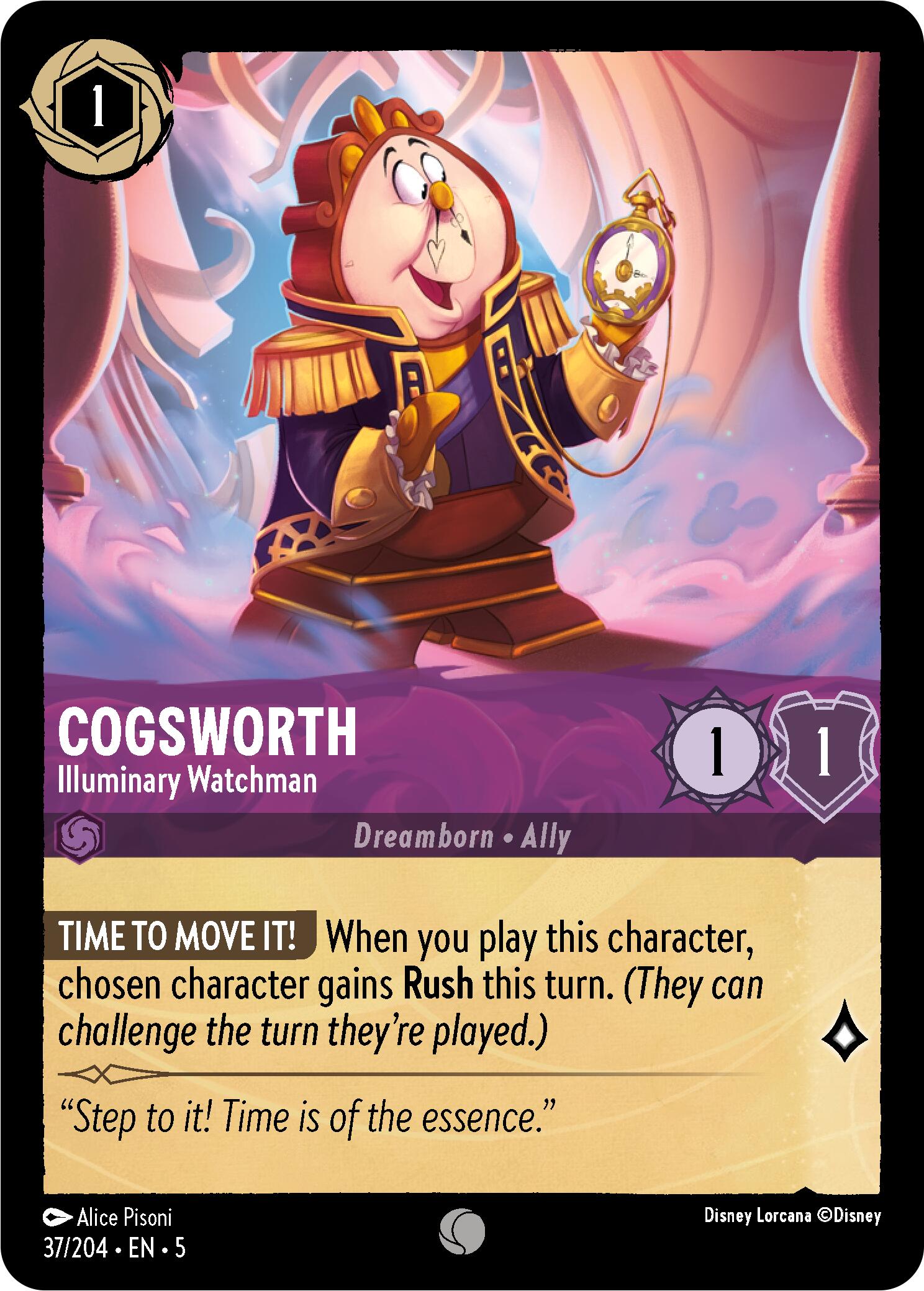 Cogsworth - Illuminary Watchman (37/204) [Shimmering Skies] | Webway Games