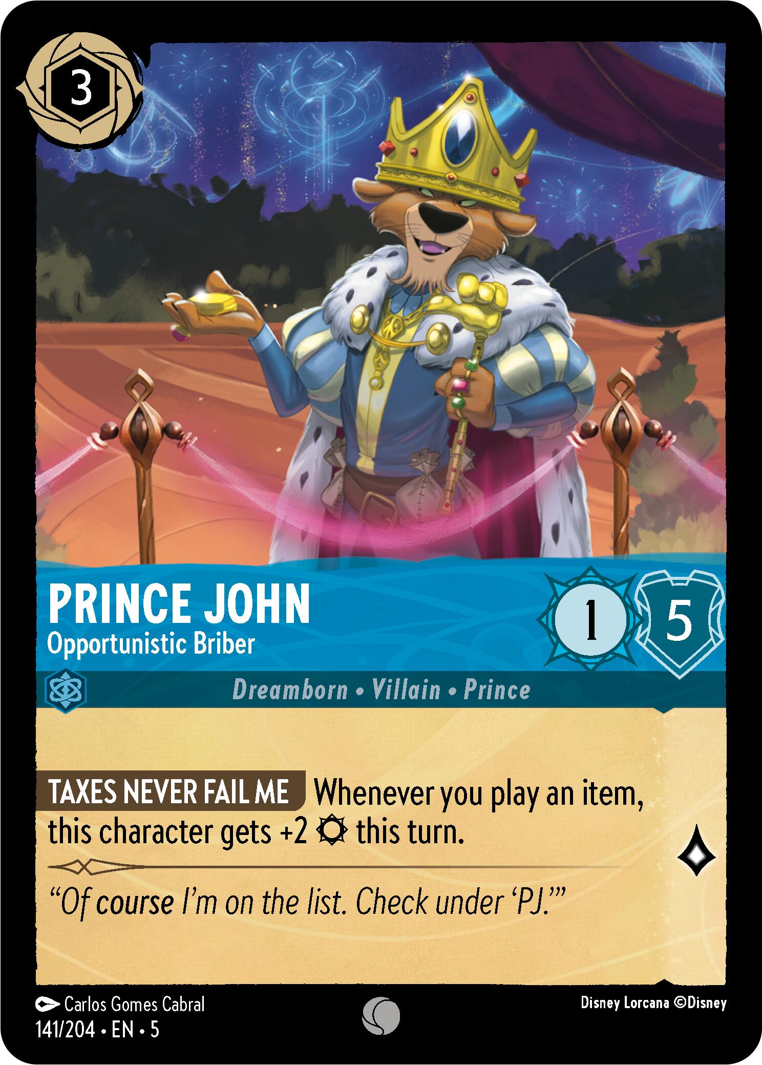 Prince John - Opportunistic Briber (141/204) [Shimmering Skies] | Webway Games