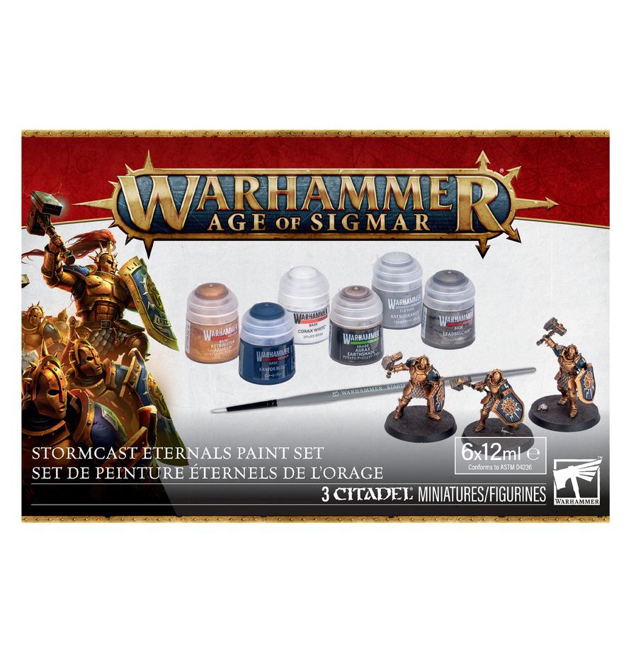 Warhammer Age of Sigmar Stormcast Eternals & Paint Set | Webway Games