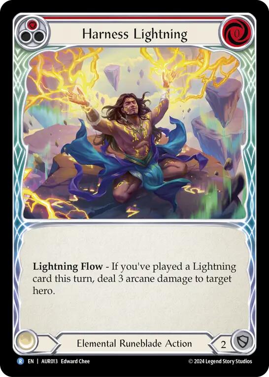 Harness Lightning (Red) [AUR013] (1st Strike) | Webway Games