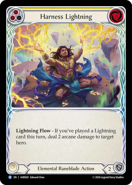 Harness Lightning (Yellow) [AUR020] (1st Strike) | Webway Games