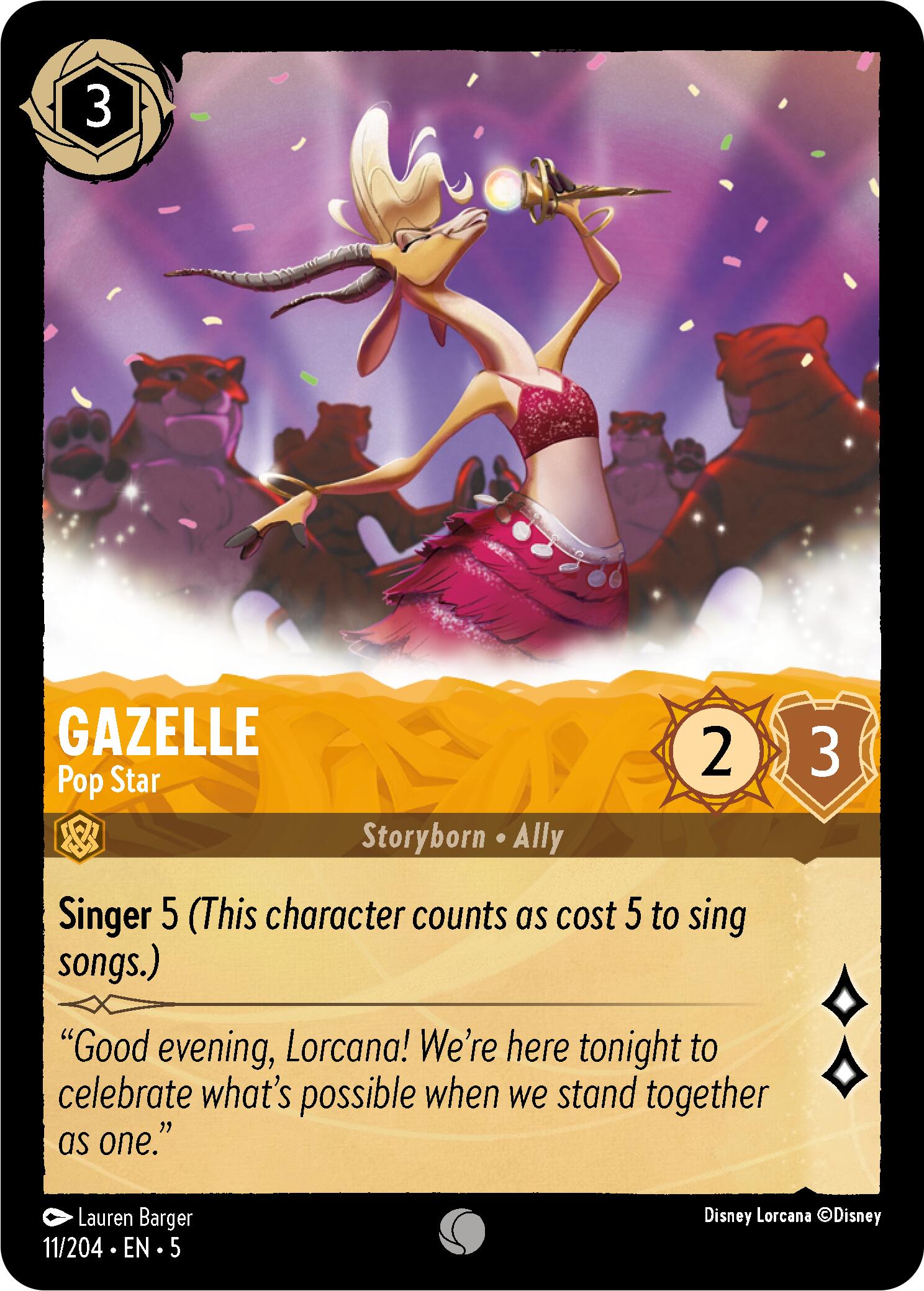 Gazelle - Pop Star (11/204) [Shimmering Skies] | Webway Games