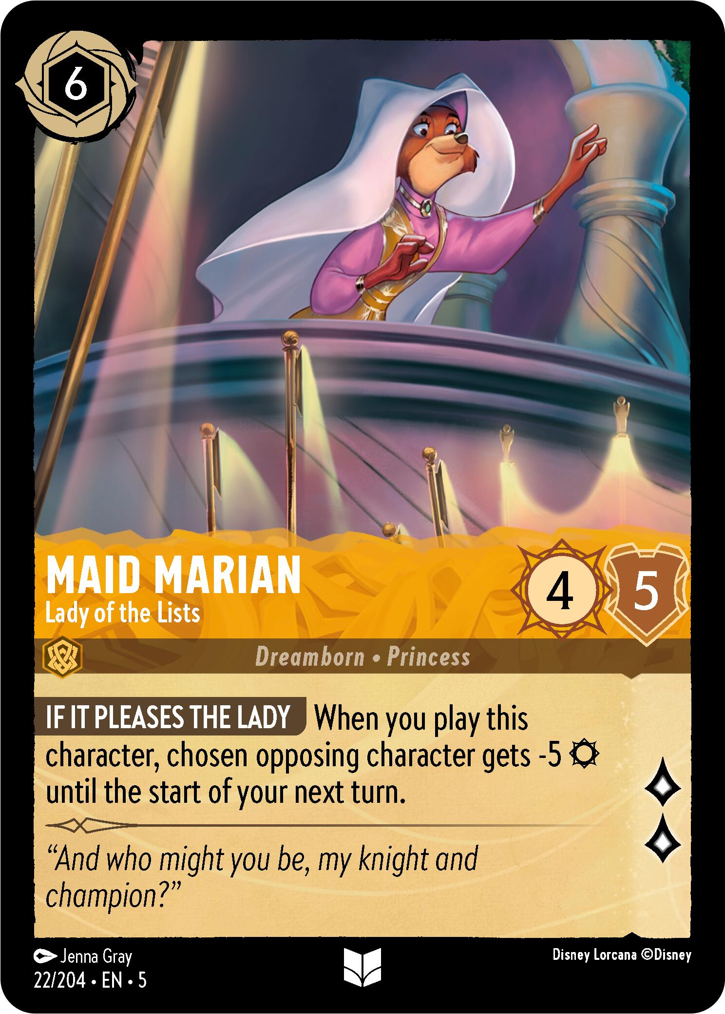 Maid Marian - Lady of the Lists (22/204) [Shimmering Skies] | Webway Games