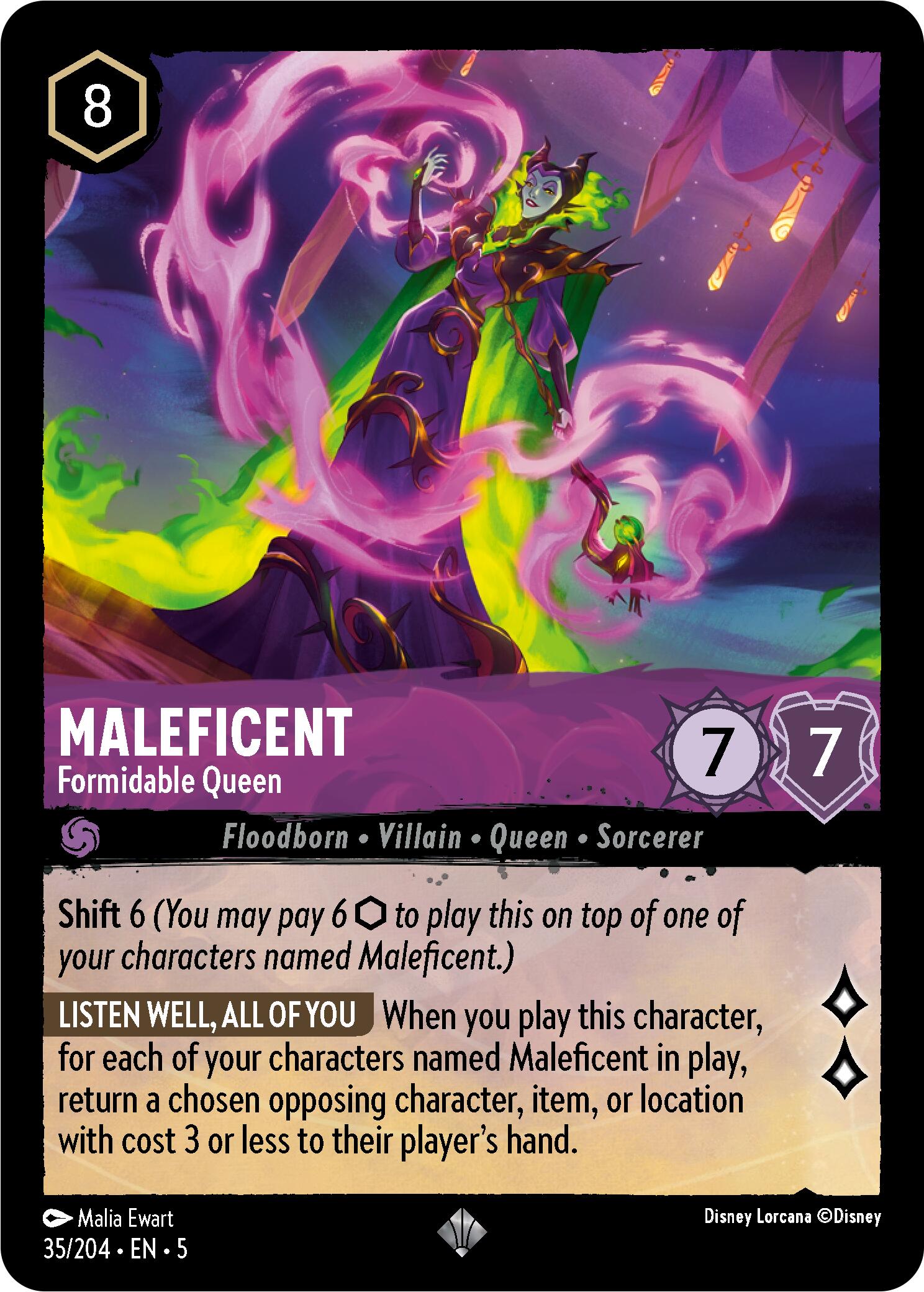 Maleficent - Formidable Queen (35/204) [Shimmering Skies] | Webway Games
