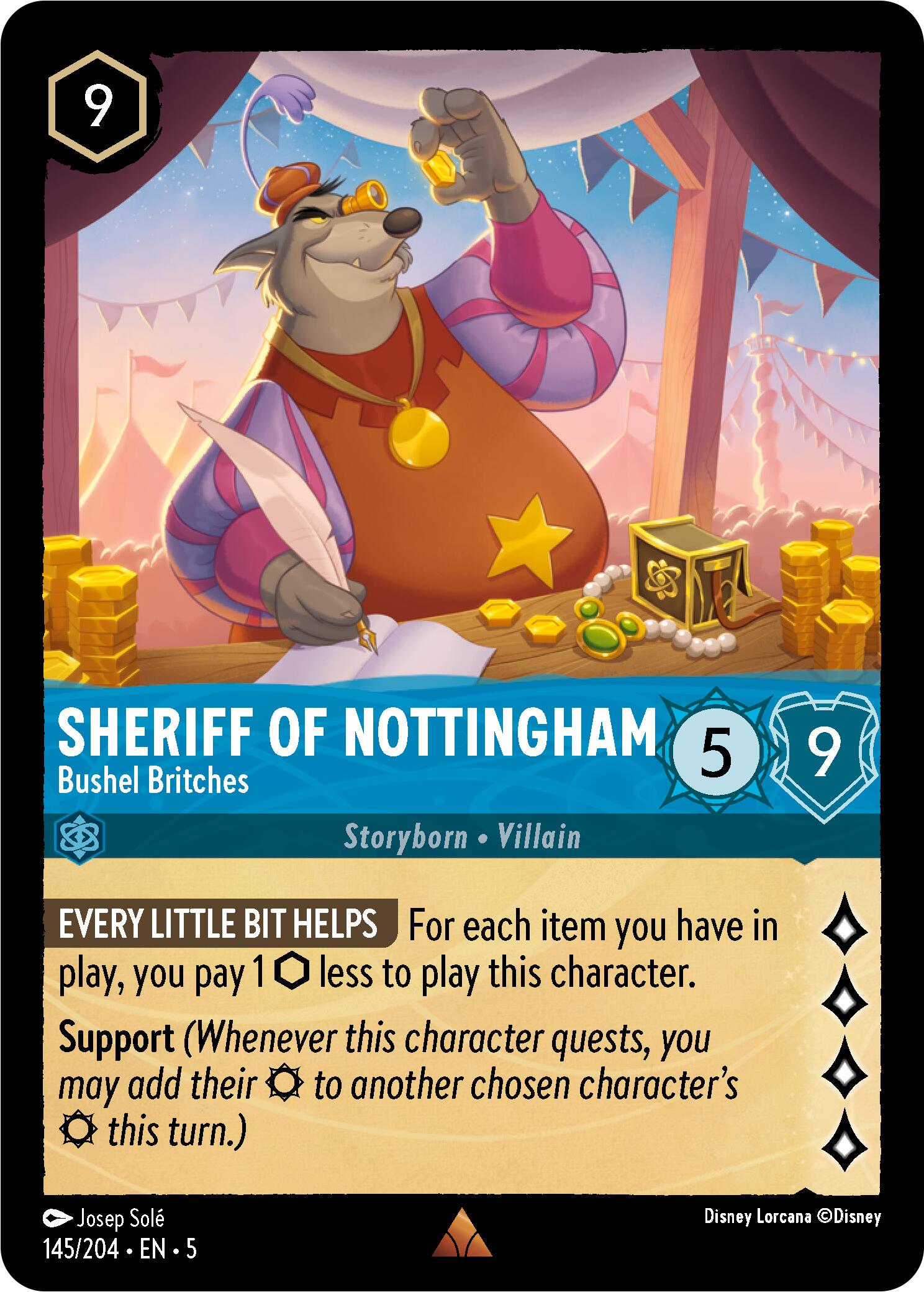 Sheriff of Nottingham - Bushel Britches (145/204) [Shimmering Skies] | Webway Games