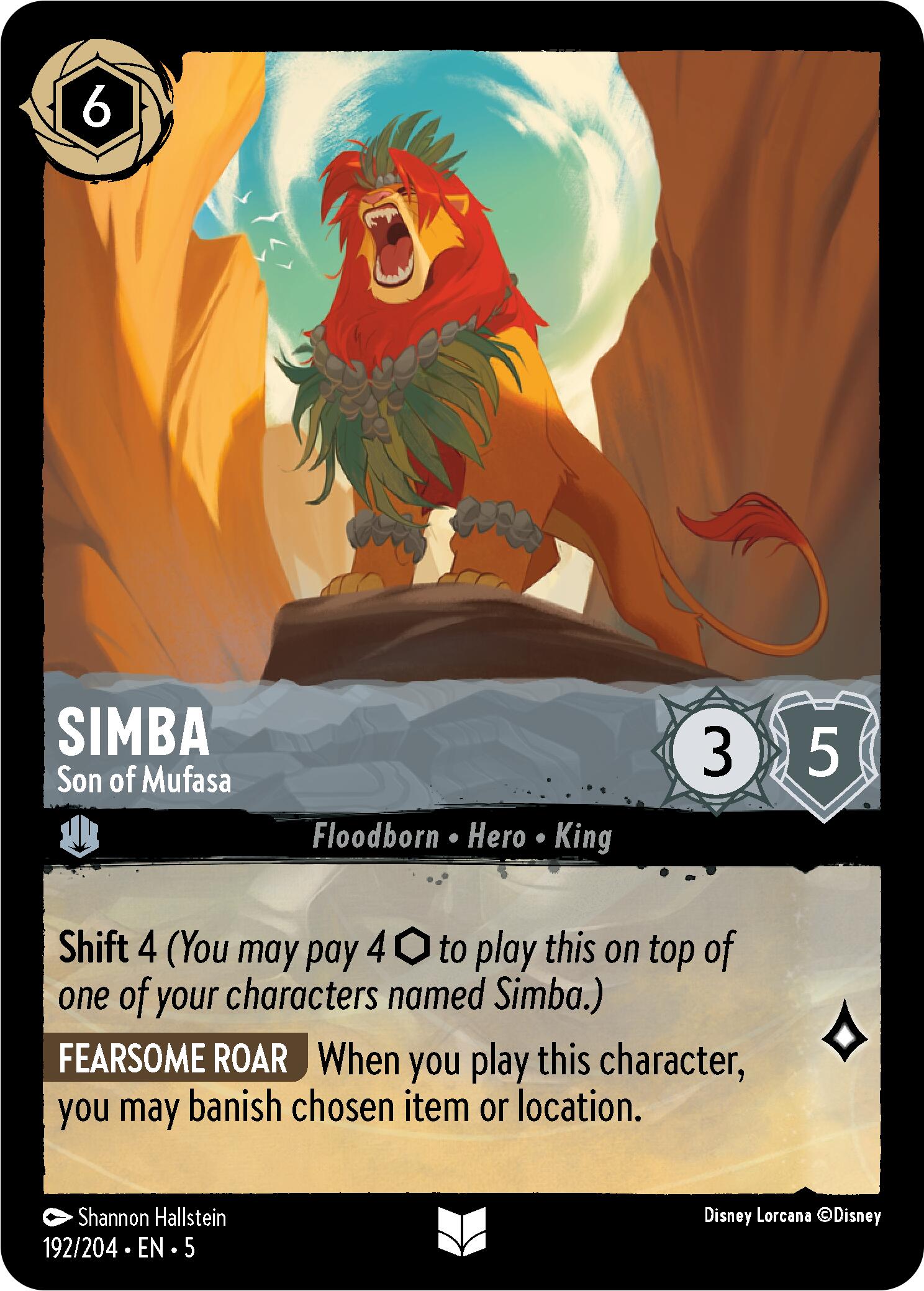 Simba - Son of Mufasa (192/204) [Shimmering Skies] | Webway Games