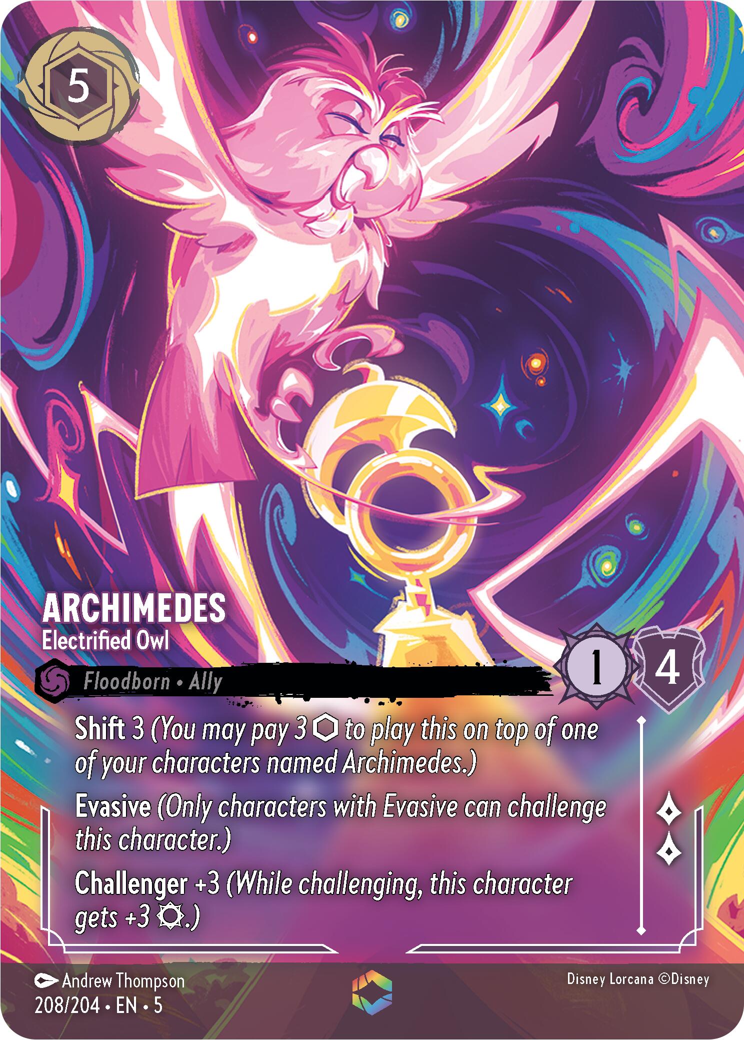 Archimedes - Electrified Owl (Enchanted) (208/204) [Shimmering Skies] | Webway Games