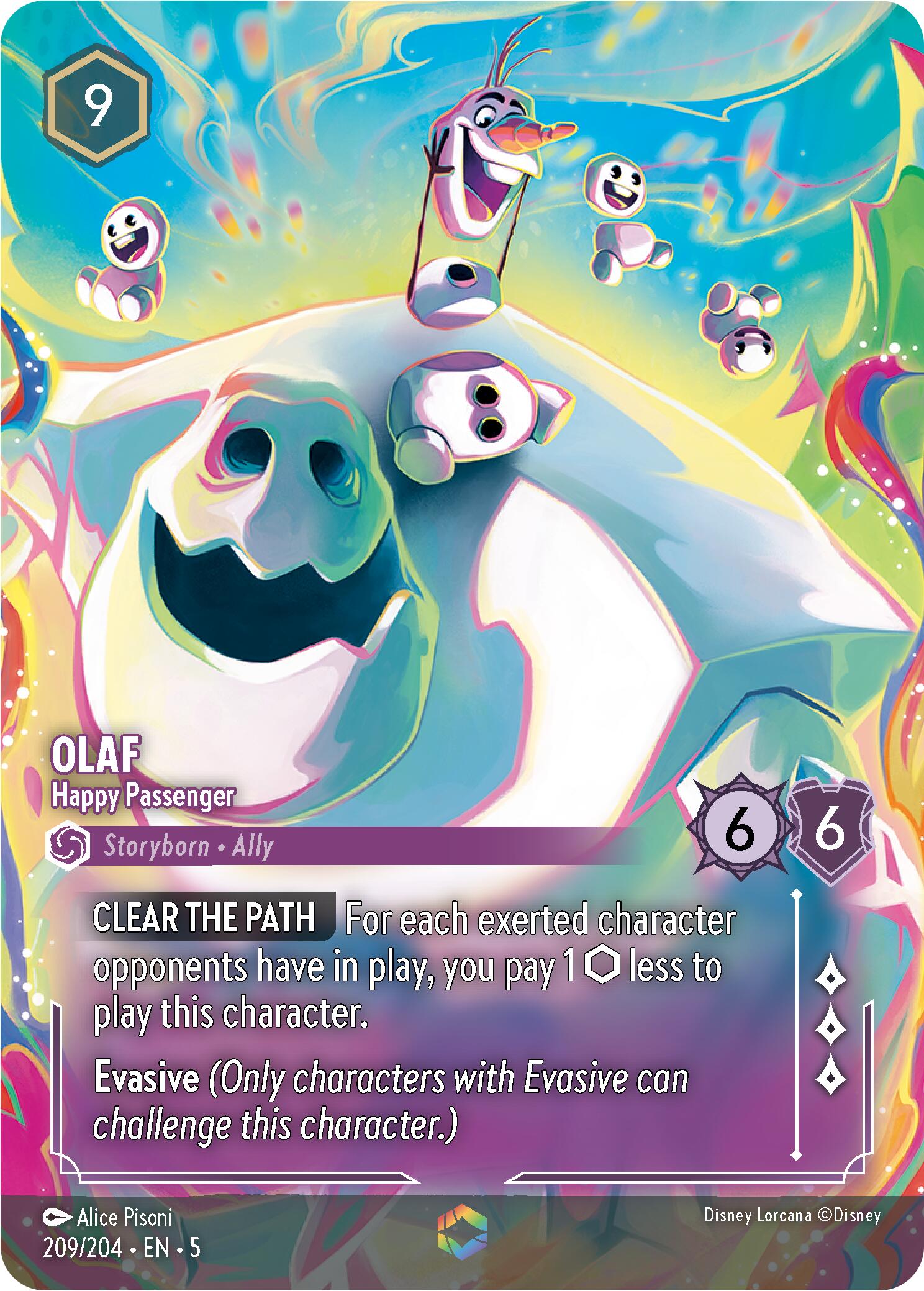 Olaf - Happy Passenger (Enchanted) (209/204) [Shimmering Skies] | Webway Games