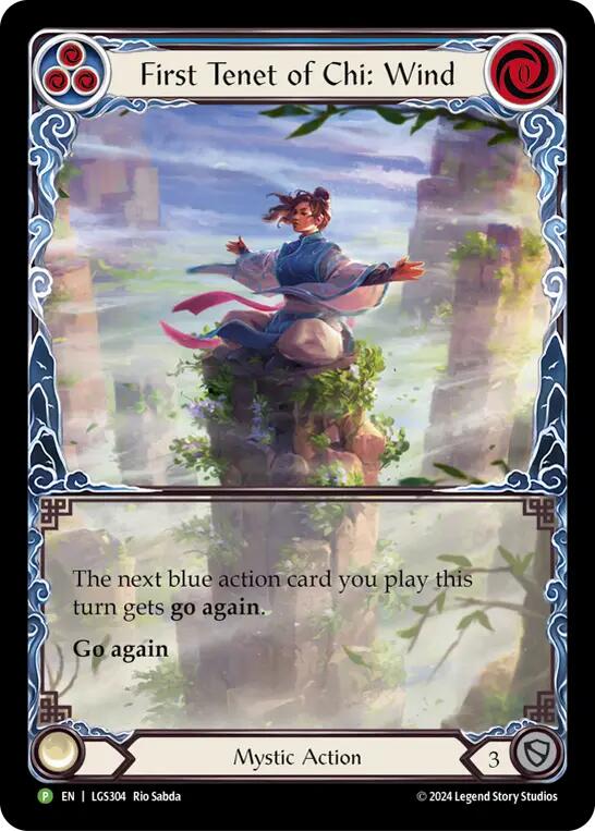 First Tenet of Chi: Wind [LGS304] (Promo)  Rainbow Foil | Webway Games
