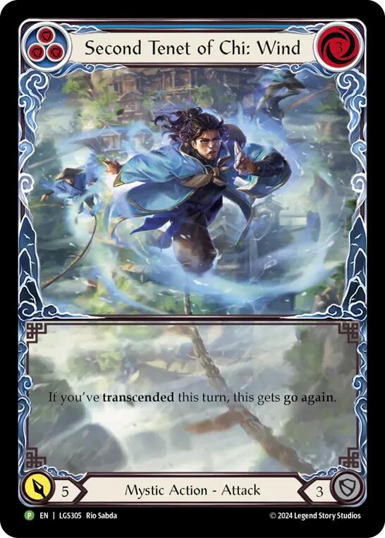 Second Tenet of Chi: Wind [LGS305] (Promo)  Rainbow Foil | Webway Games