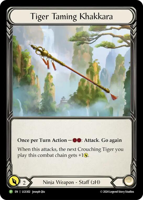 Tiger Taming Khakkara [LGS302] (Promo)  Cold Foil | Webway Games
