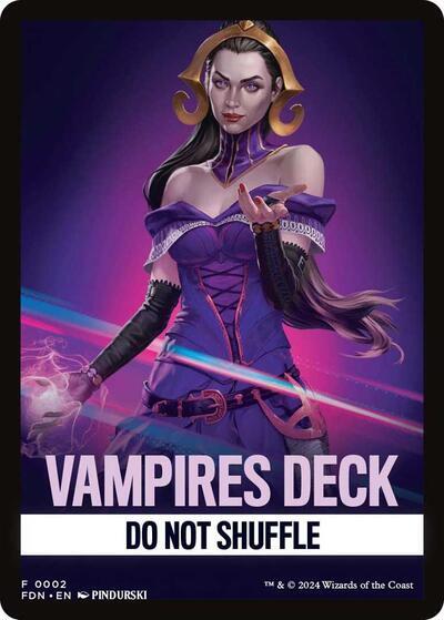 Vampires Deck Theme Card [Foundations Tokens] | Webway Games