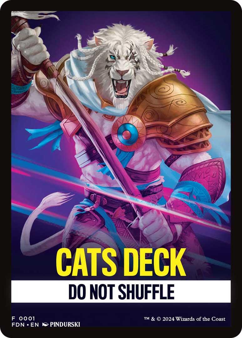 Cats Deck Theme Card [Foundations Tokens] | Webway Games