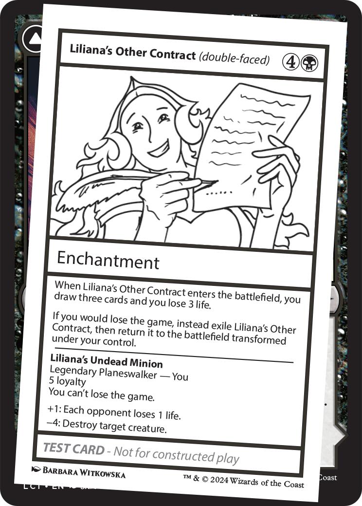 Liliana's Other Contract (double-faced) [Mystery Booster 2 Playtest Cards] | Webway Games