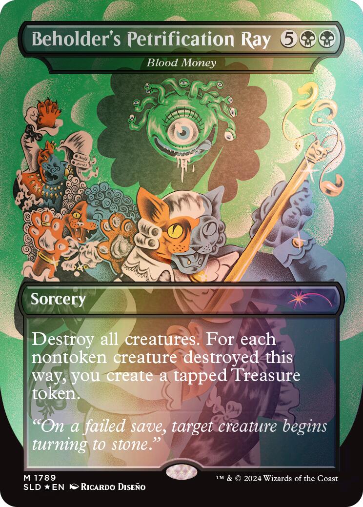 Beholder's Petrification Ray - Blood Money (Rainbow Foil) [Secret Lair Drop Series] | Webway Games