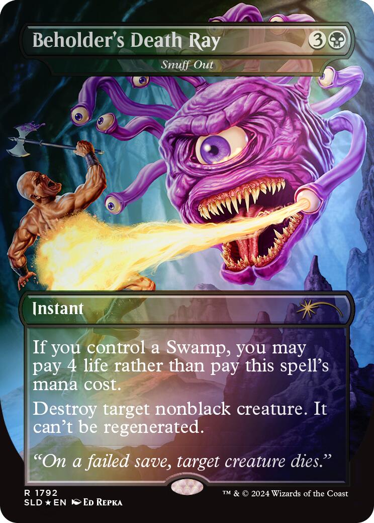 Beholder's Death Ray - Snuff Out (Rainbow Foil) [Secret Lair Drop Series] | Webway Games