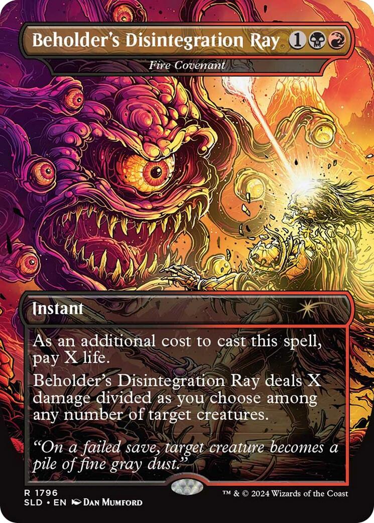 Beholder's Disintegration Ray - Fire Covenant [Secret Lair Drop Series] | Webway Games