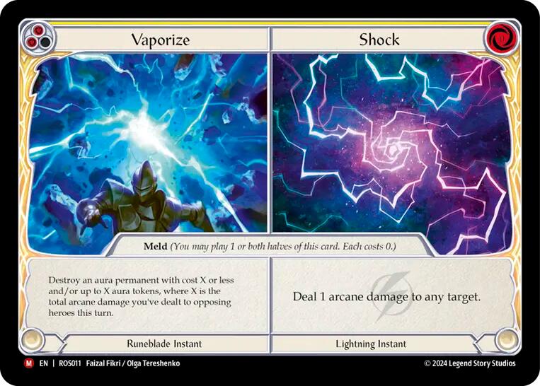 Vaporize // Shock [ROS011] (Rosetta)  Rainbow Foil | Webway Games