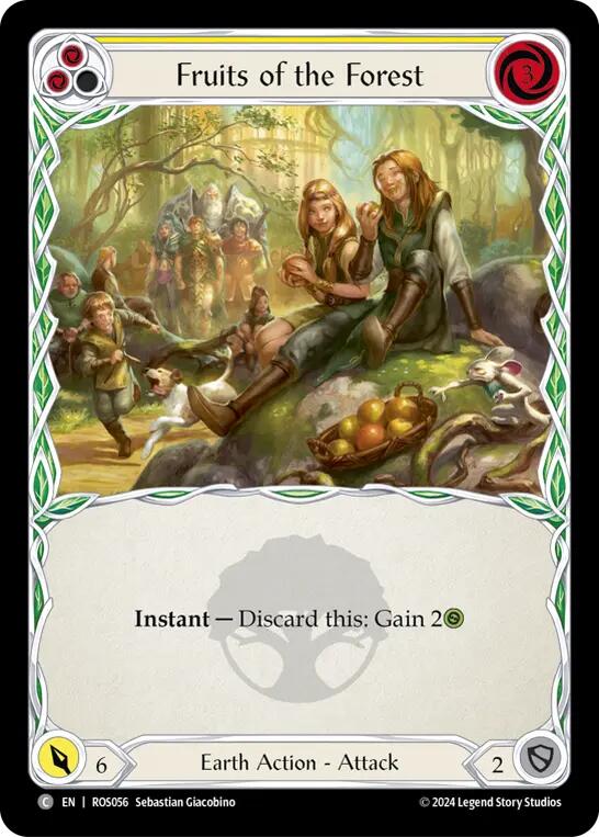 Fruits of the Forest (Yellow) [ROS056] (Rosetta)  Rainbow Foil | Webway Games