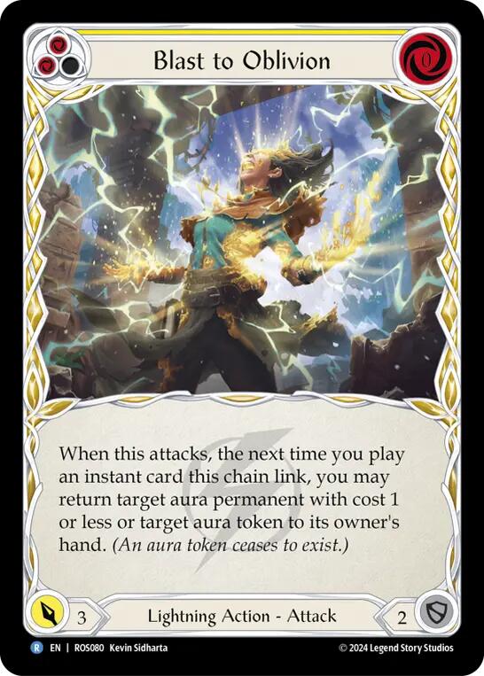 Blast to Oblivion (Yellow) [ROS080] (Rosetta)  Rainbow Foil | Webway Games