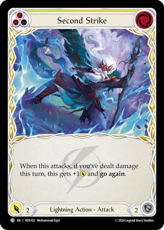 Second Strike (Yellow) [ROS102] (Rosetta)  Rainbow Foil | Webway Games
